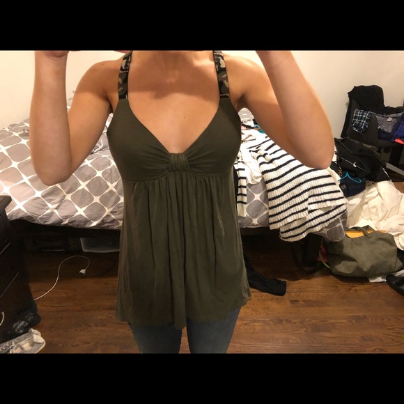 Dark green camouflage strap tank - Picture 5 of 6